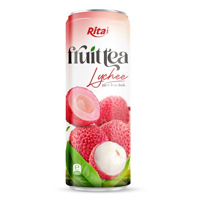 RITA-US-1138284780:330ml_Sleek_alu_can_taste_Lychee_juice_tea_drink