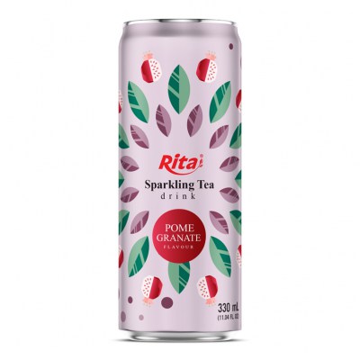 RITA-US-496116543:Sparkling-Tea-drink-pomegranate-flavor-330ml-sleek-can