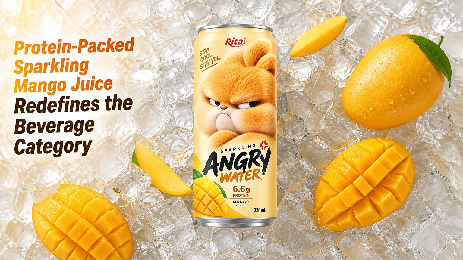 Protein-Packed Sparkling Mango Juice Redefines the Beverage Category