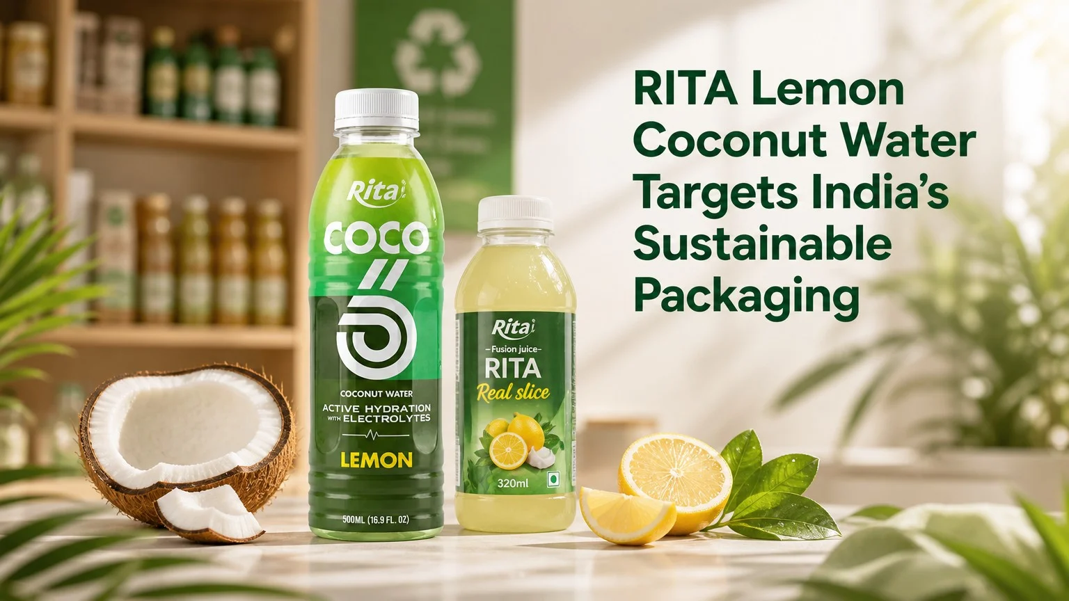 RITA Lemon Coconut Water Targets India's Sustainable Packaging