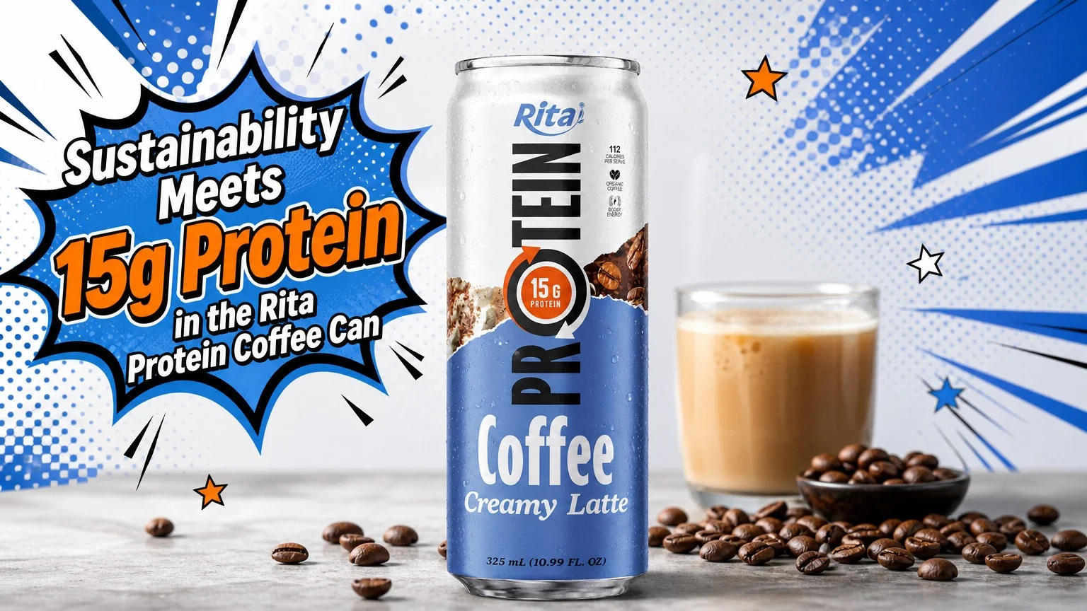Sustainability Meets 15g Protein in the Rita Protein Coffee Can