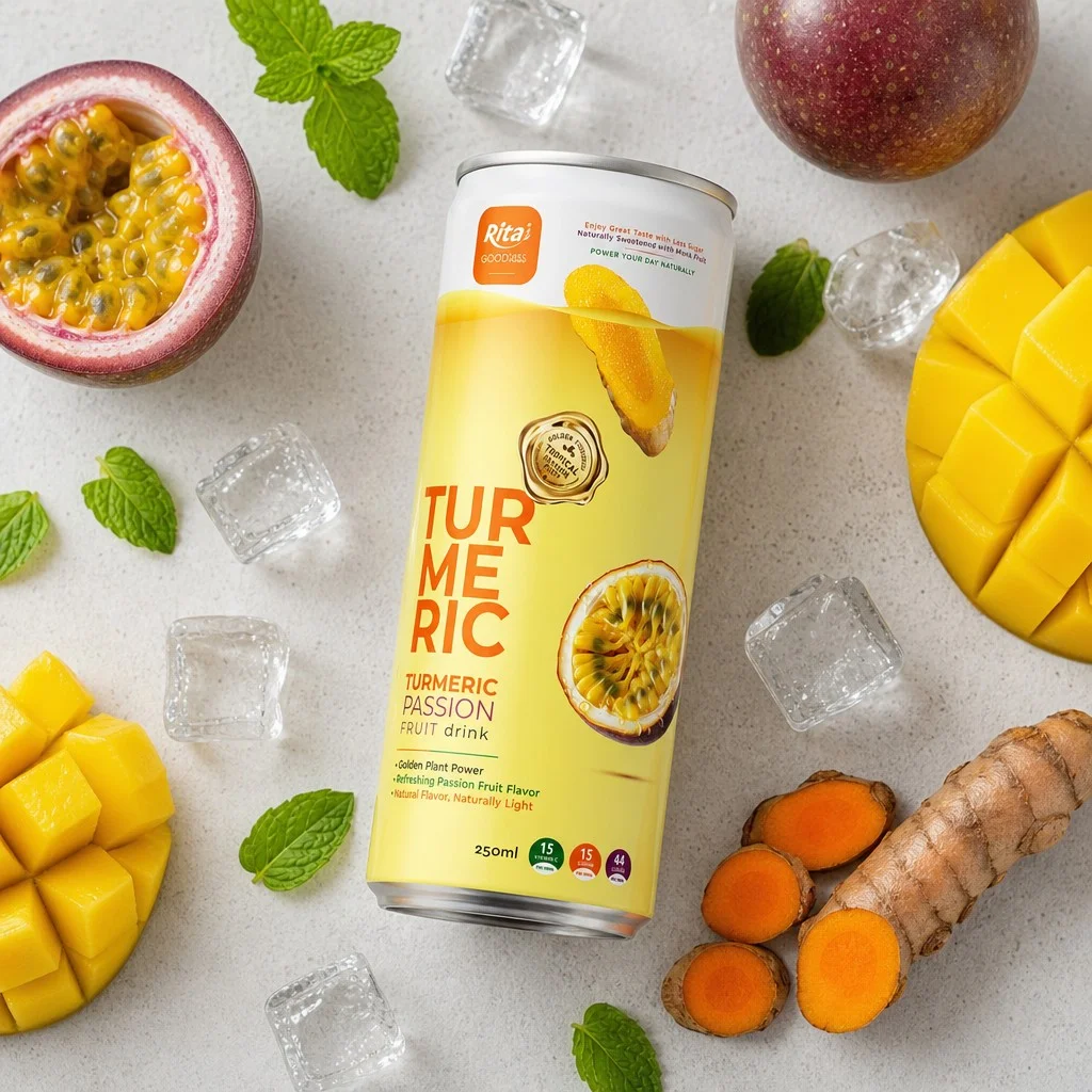 Turmeric Passion Fruit Flavour Meets the Less Sugar Can Trend - Image 1