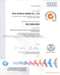 ISO for RITA juice company