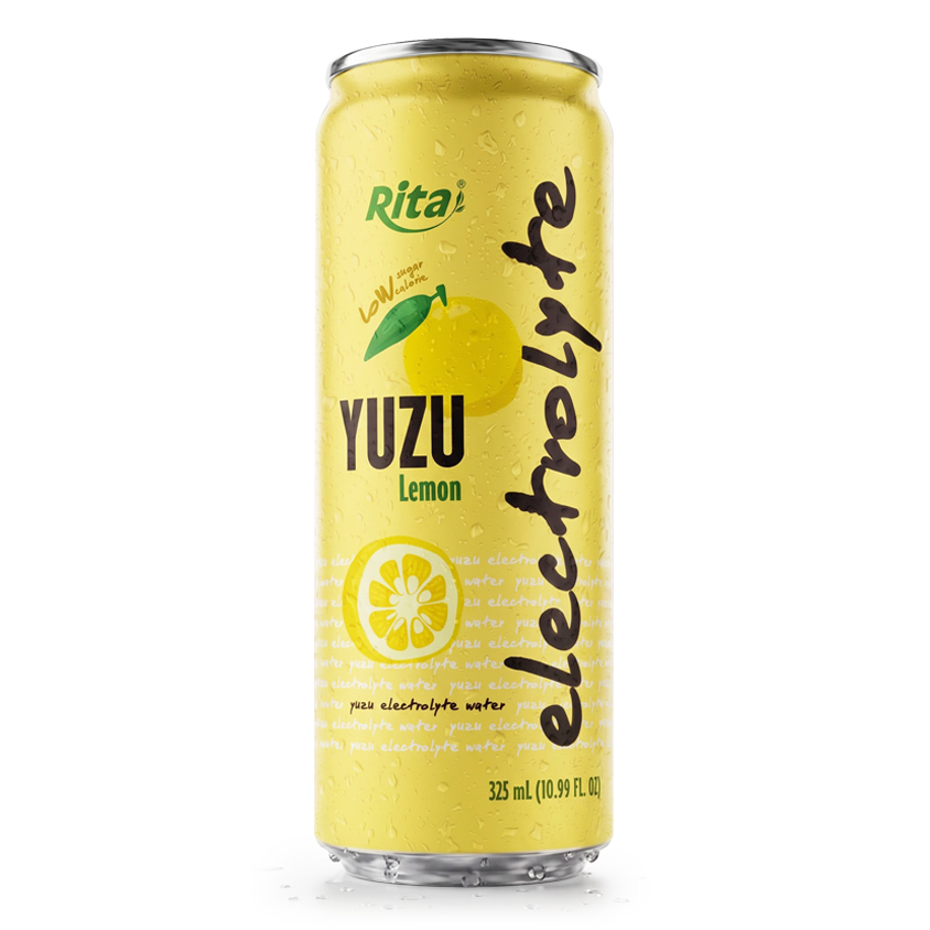 Yuzu Lemon Electrolyte Water Drink 325ml Low Sugar Hydration Beverage
