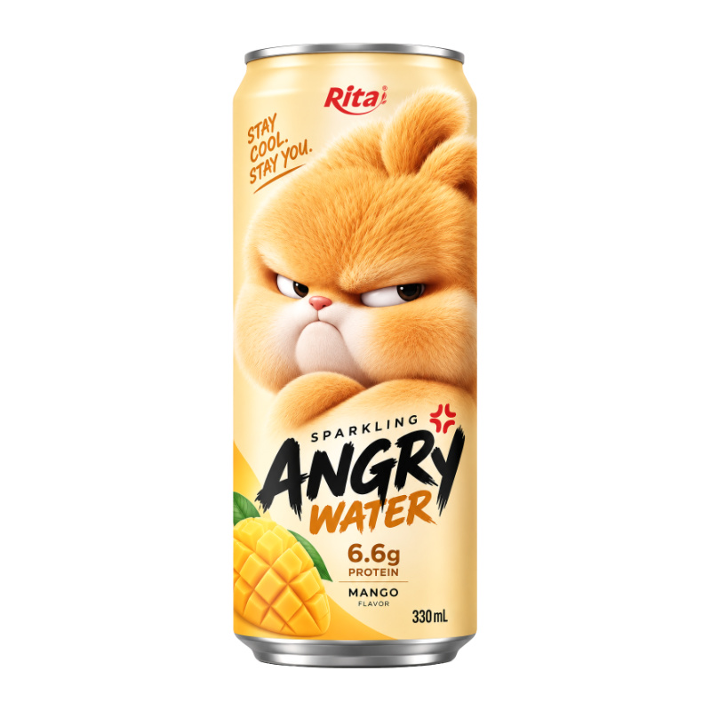 Sparkling Mango Juice with Protein 330ml – Angry Water