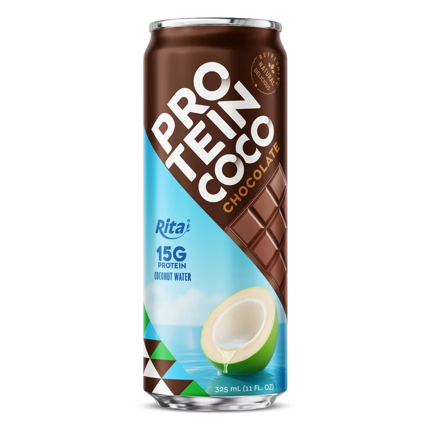 RITA Chocolate Flavored Protein Coconut Water 325ml Can with 15g Protein