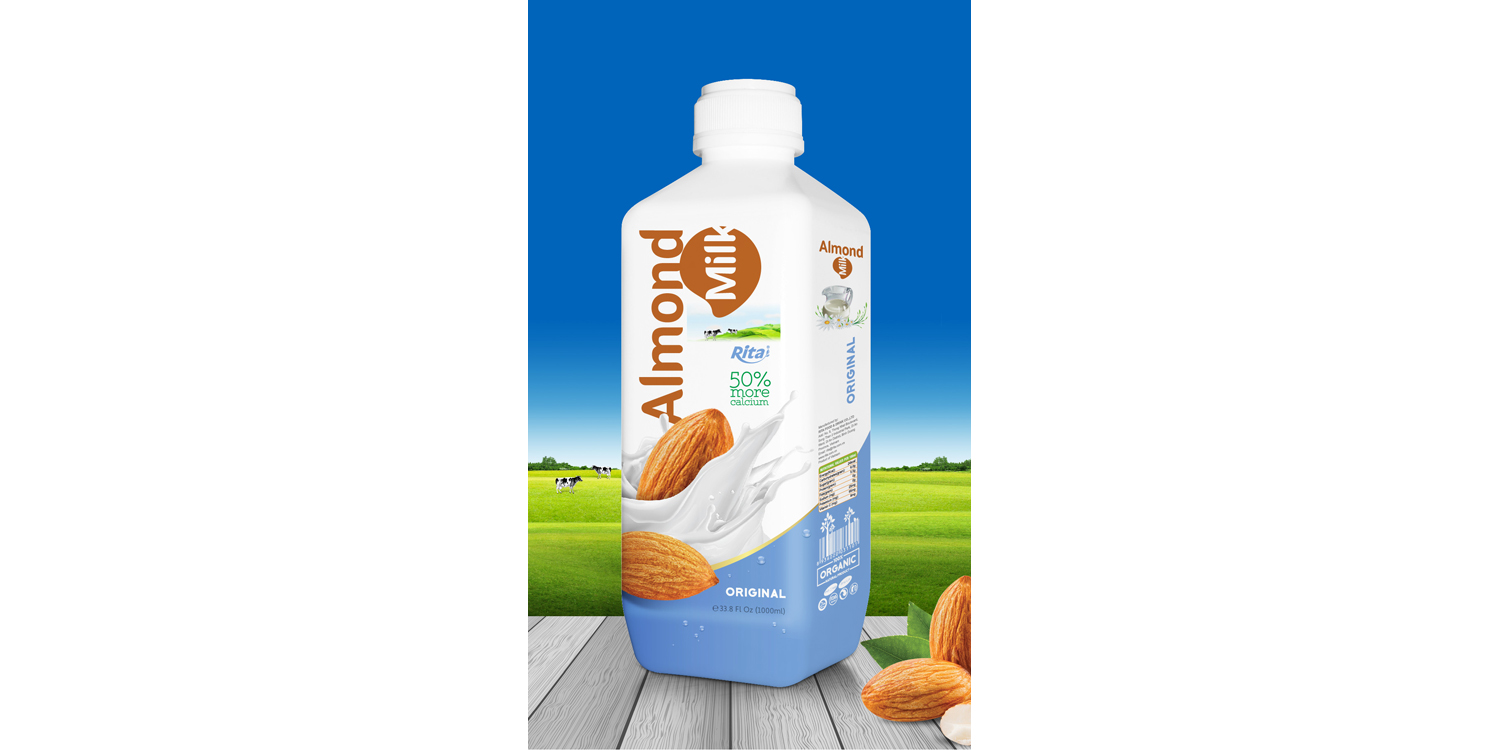 Almond milk Original 1000ml PP bottle from RITA  India