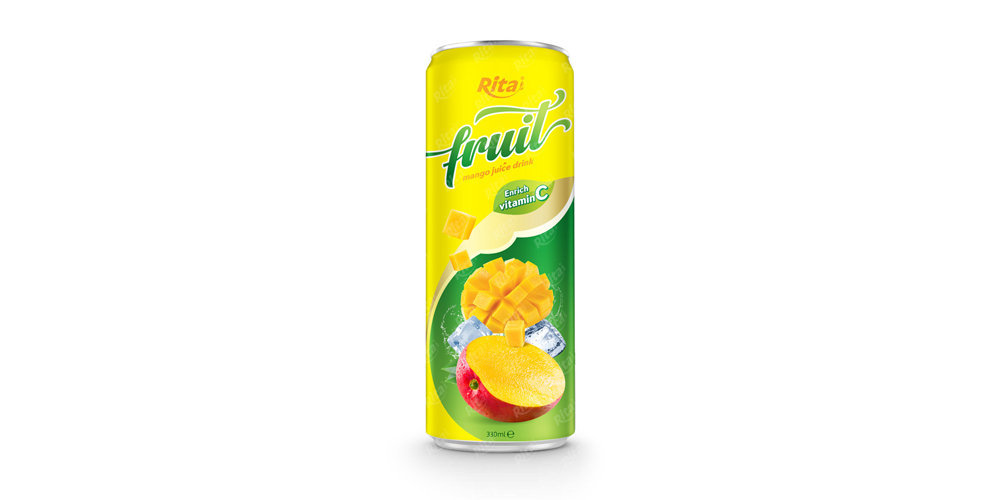 fruit mango juice enrich vitamin C in 320ml can from RITA IN