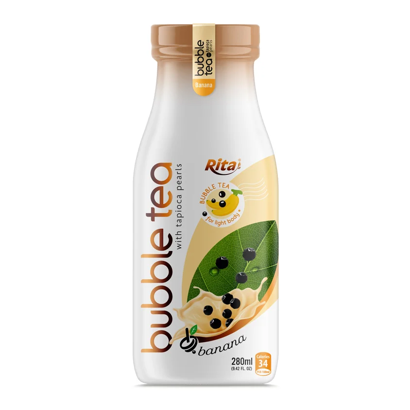 Supplier Bubble Tea With Tapioca Pearls Banana Flavor