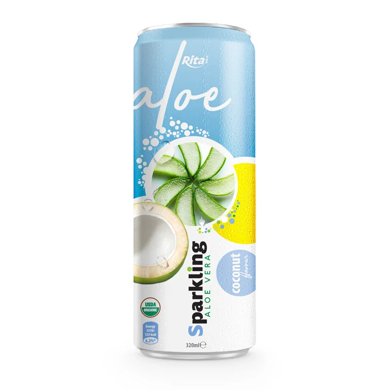 Private label brand Sparkling aloe vera coconut 320ml from RITA US
