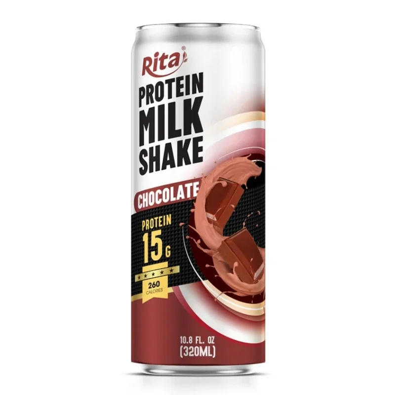 Protein Milkshake Chocolate Flavor Rich Cocoa High Protein Drink