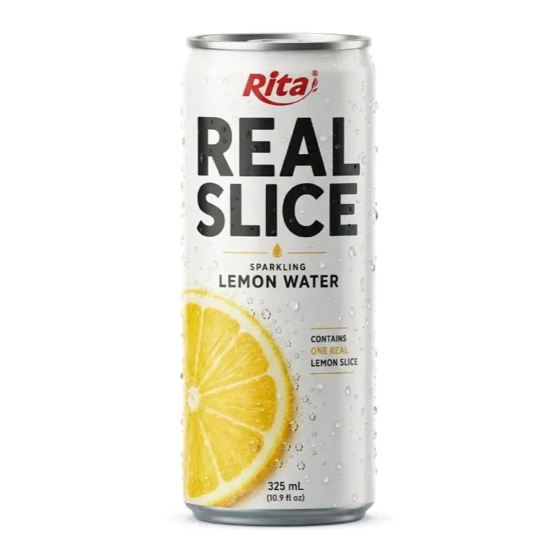 Sparkling Water With A Real Lemon Slice – 325ml Slim Can