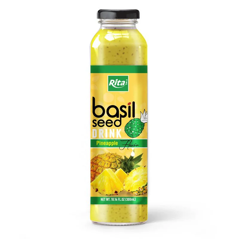 Basil seed with pineapple