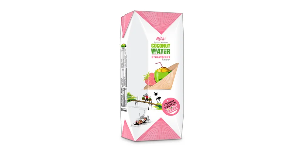 Aseptic 200ml Coco nut with strawberry 