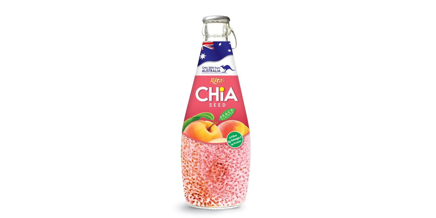 chia seed with peach