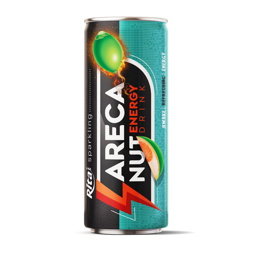Sparkling Areca nut Energy drink 250ml slim cans