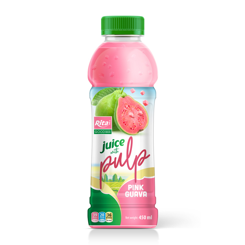 Guava juice with Pulp 450ml Pet bottle