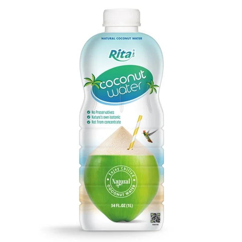 34 Fl.Oz PP Bottle Natural Coconut Water No Preservatives