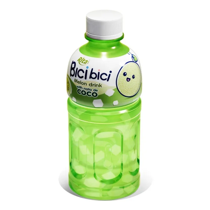 Bici Bici Melon Fruit Drink With Nata De Coco 320ml