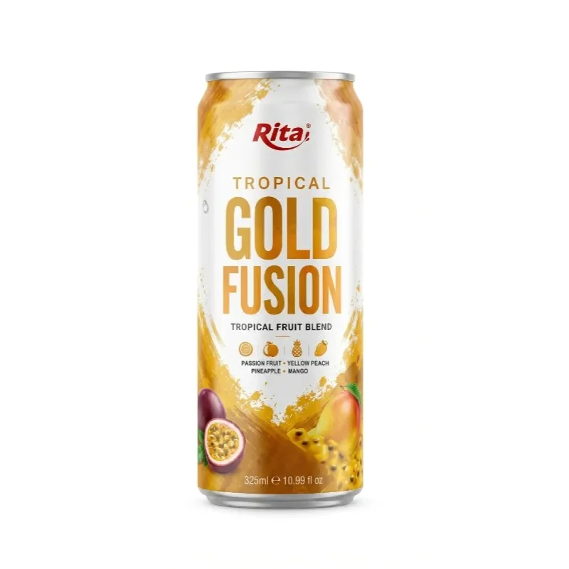Tropical Gold Fusion Fruit Blend In 325ml Cans