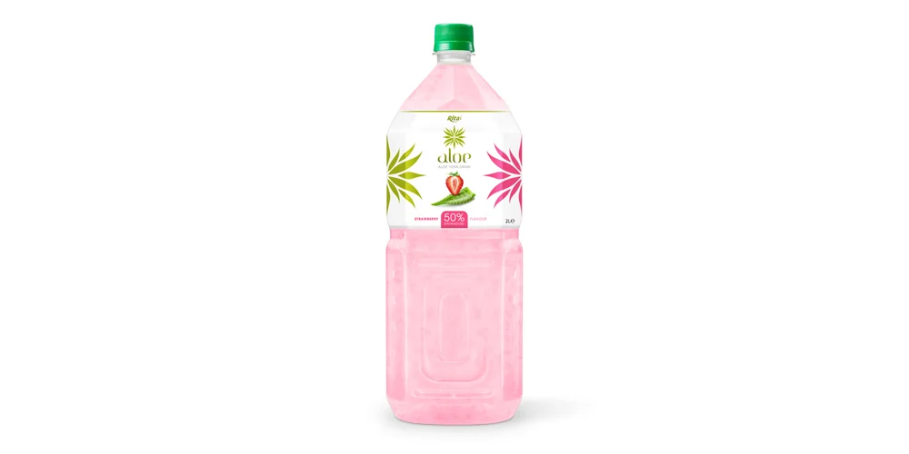 Aloe vera with strawberry juice 2000ml Pet Bottle