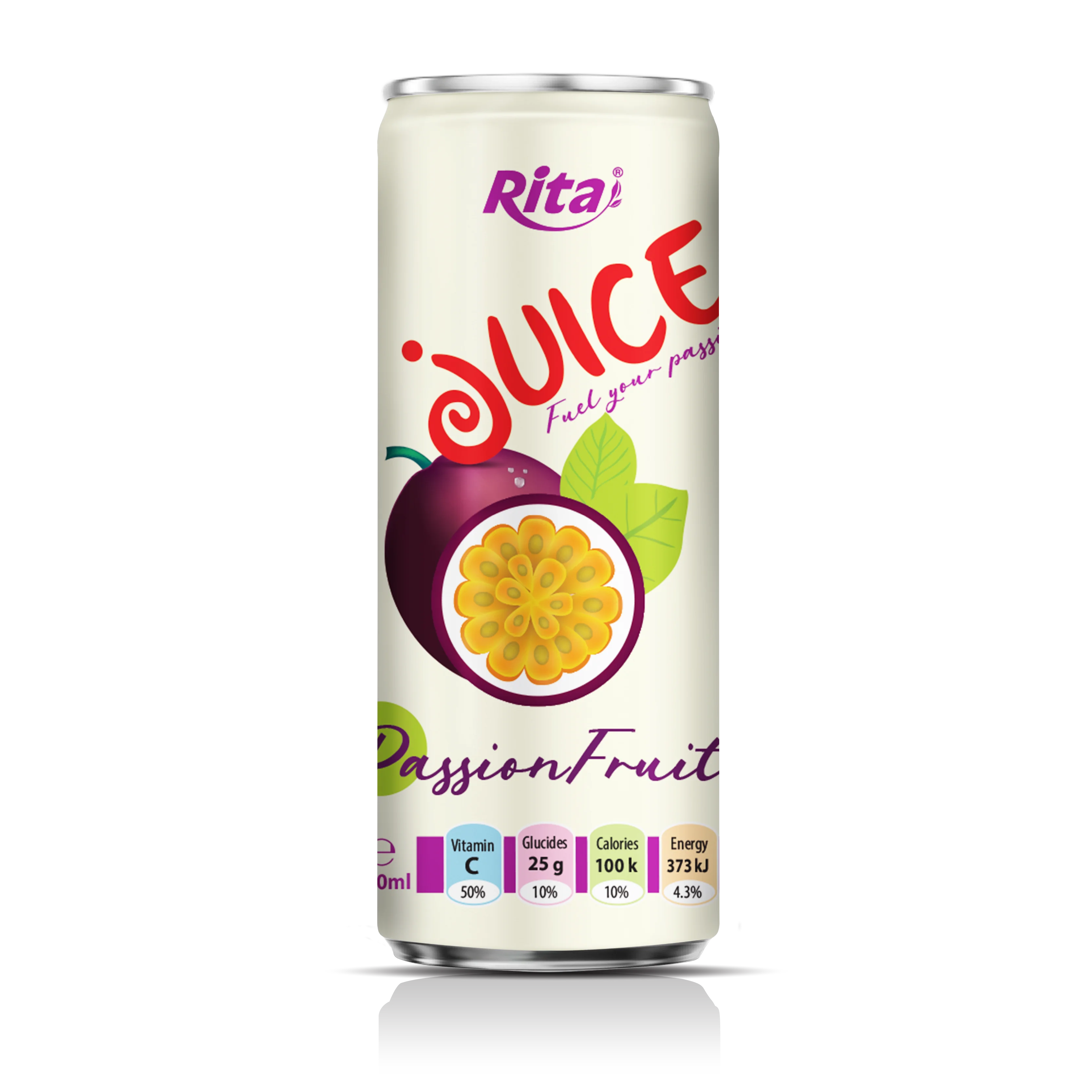 Fresh natural passion fruit juice