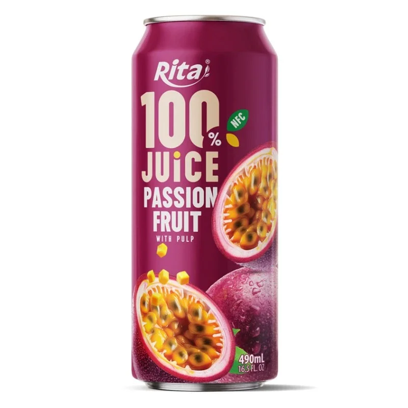 Rita 100% NFC PassionFruit Juice With Pulp 16.5 Fl Oz Cans