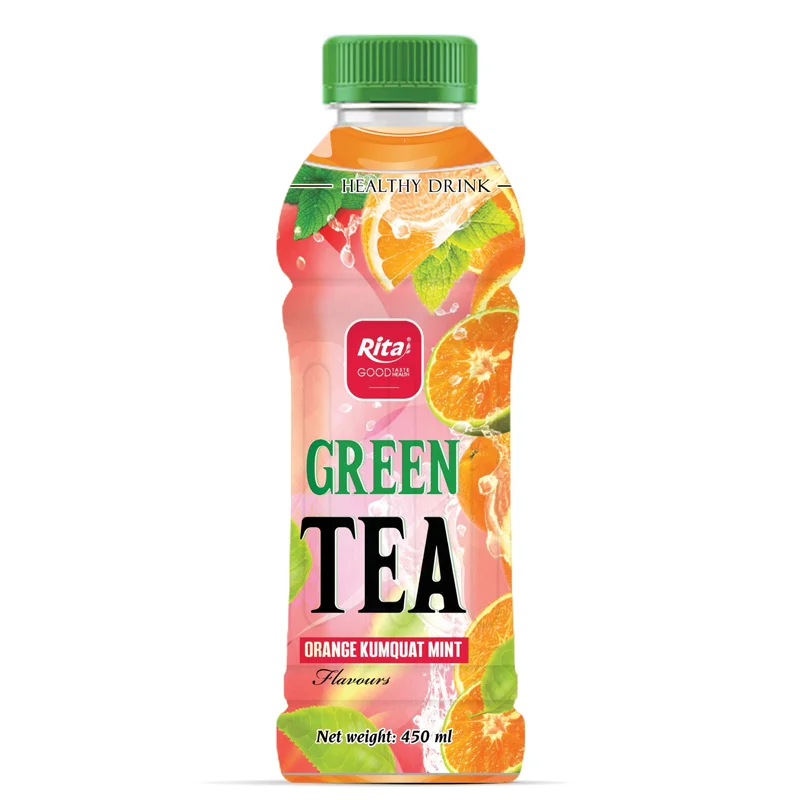 OEM Green Tea Drink With Orange Kumquat Mint Flavor