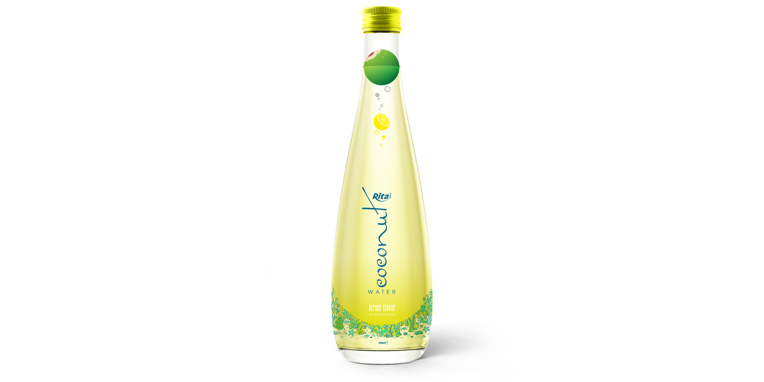 Coconut water with lemon glass bottle 300ml from RITA US