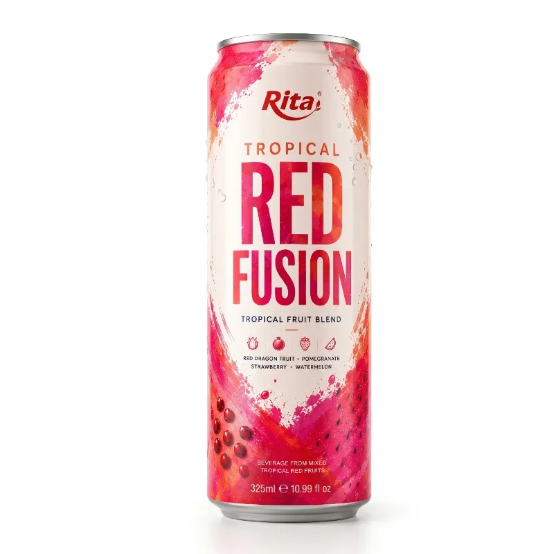 Natural Red Fusion Tropical Fruit Blend 325ml Can