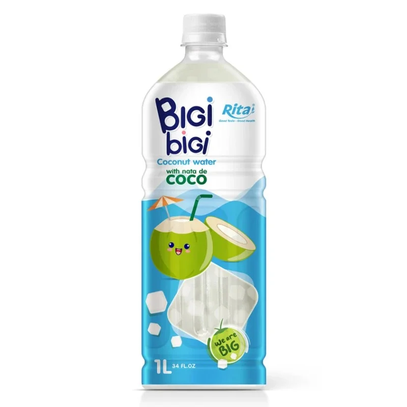 1L PET Bottle BiGi BiGi Coconut Water Drink With Nata De Coco