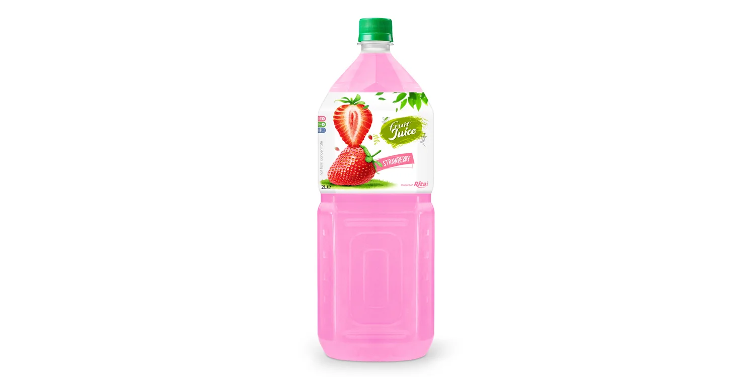Fruit juice strawberry Pet 2L from RITA India