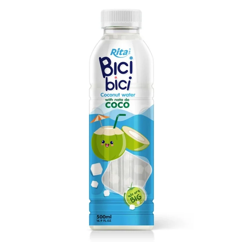 Bici Bici Coconut Water With Nata De Coco ( Big Size) 16.9 Fl Oz PET Bottle