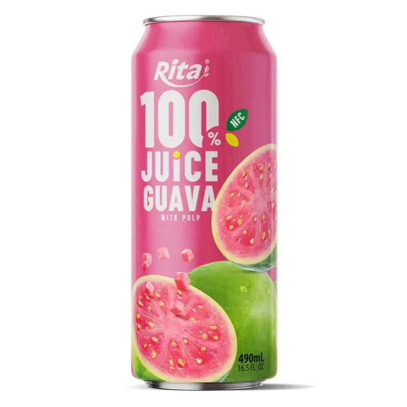 Rita 100% NFC Guava Juice With Pulp 16.5 Fl Oz Cans