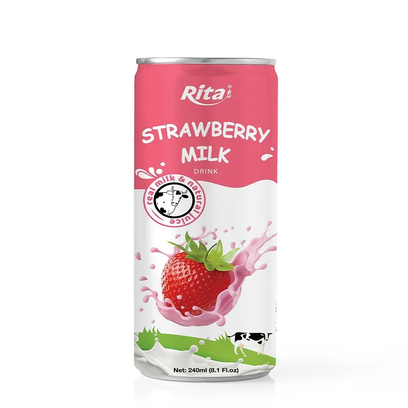 Wholesale Strawberry Milk 250ml Can