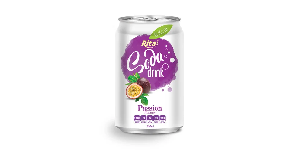 330ml Soda drink passion Flavour