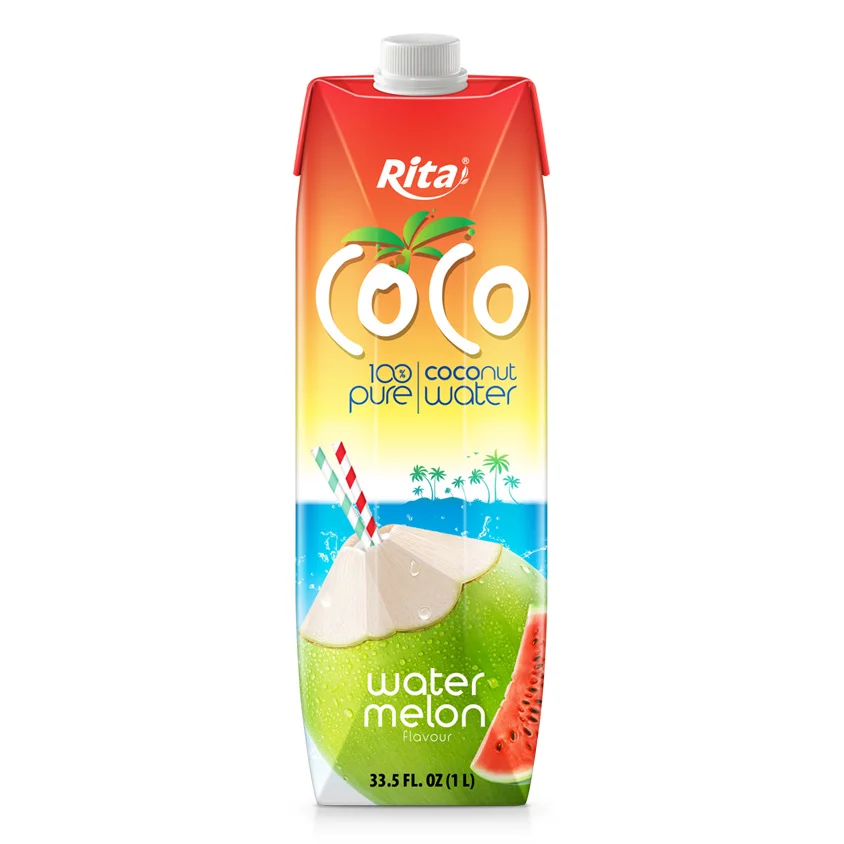 Coco organic pure coconut water and watermelon 1L