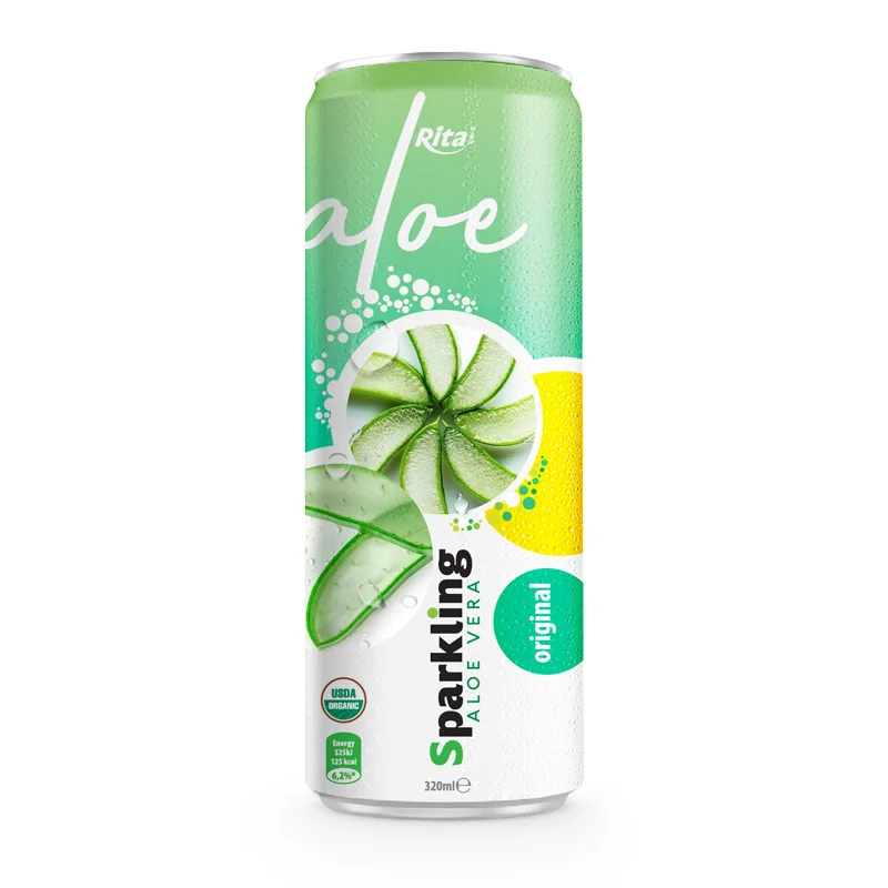 private label brand Sparkling aloe vera oringinal 320ml
