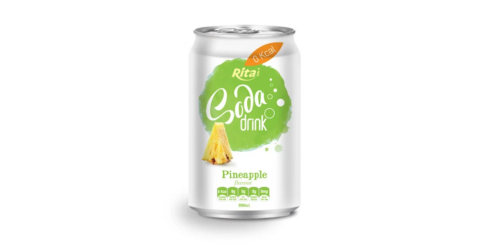 330ml Soda drink Pineapple Flavour