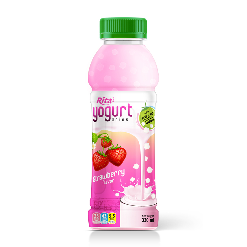 Yogurt Strawberry 330ml Pet bottle