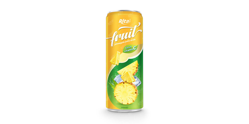 pineapple fruit juice enrich vitamin C in 320ml tin can from RITA IN