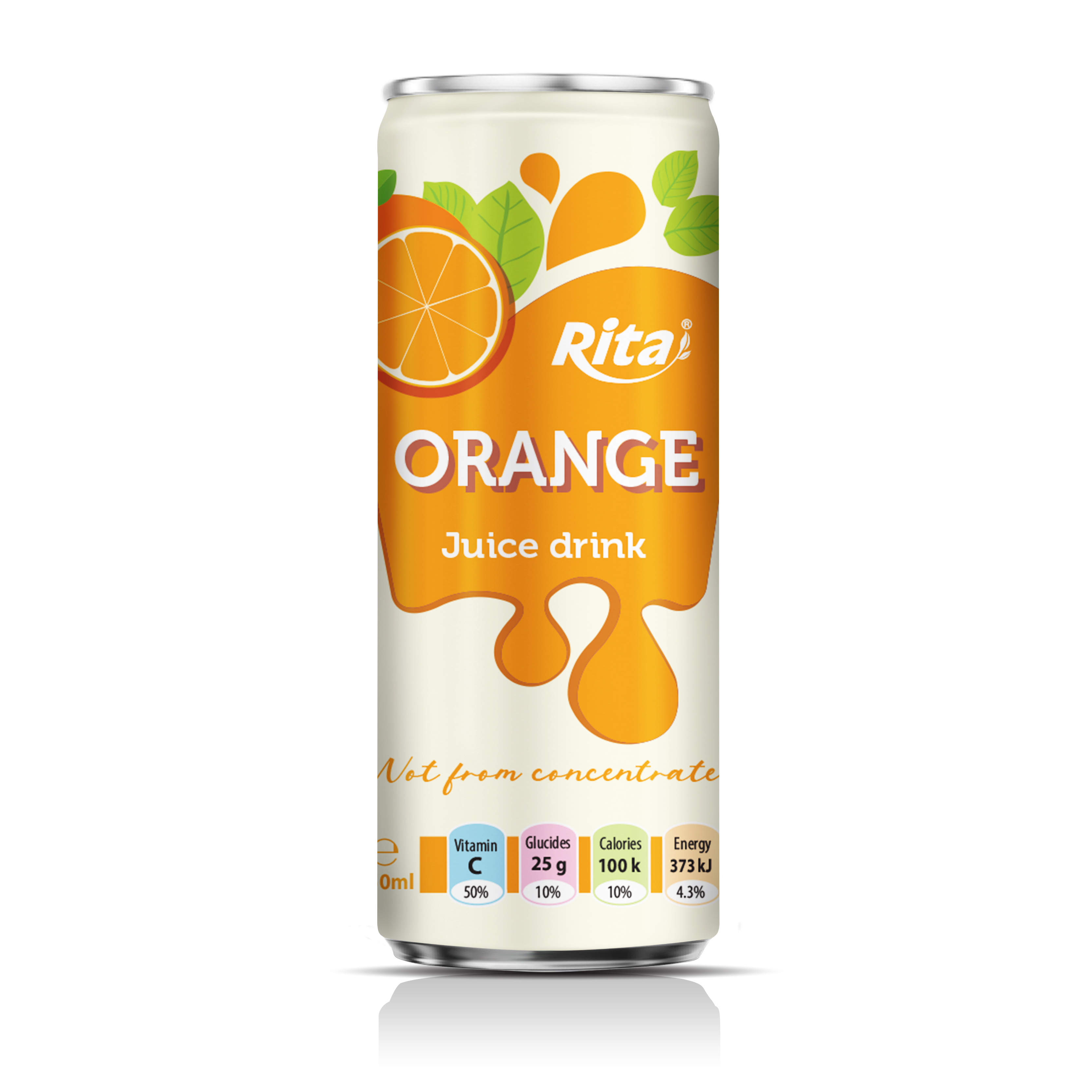Fresh natural orange fruit juice
