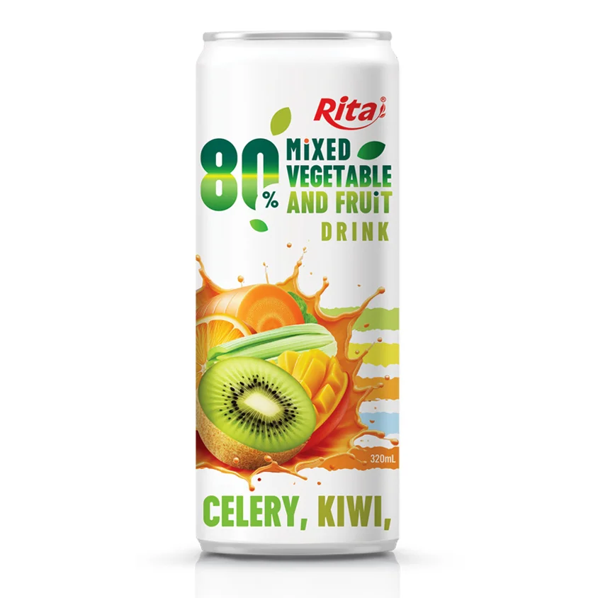 Beverage Suppliers Mixed Vegetable And Fruit Drink 320ml Can 