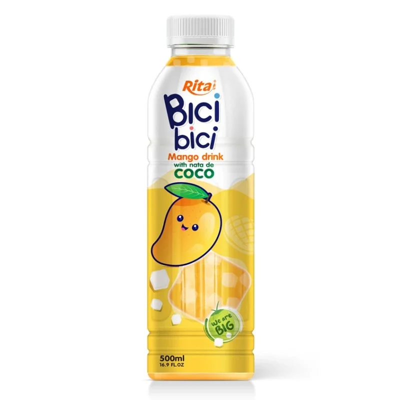 16.9 Fl Oz PET Bottle Bici Bici Mango Juice Drink With Nata De Coco