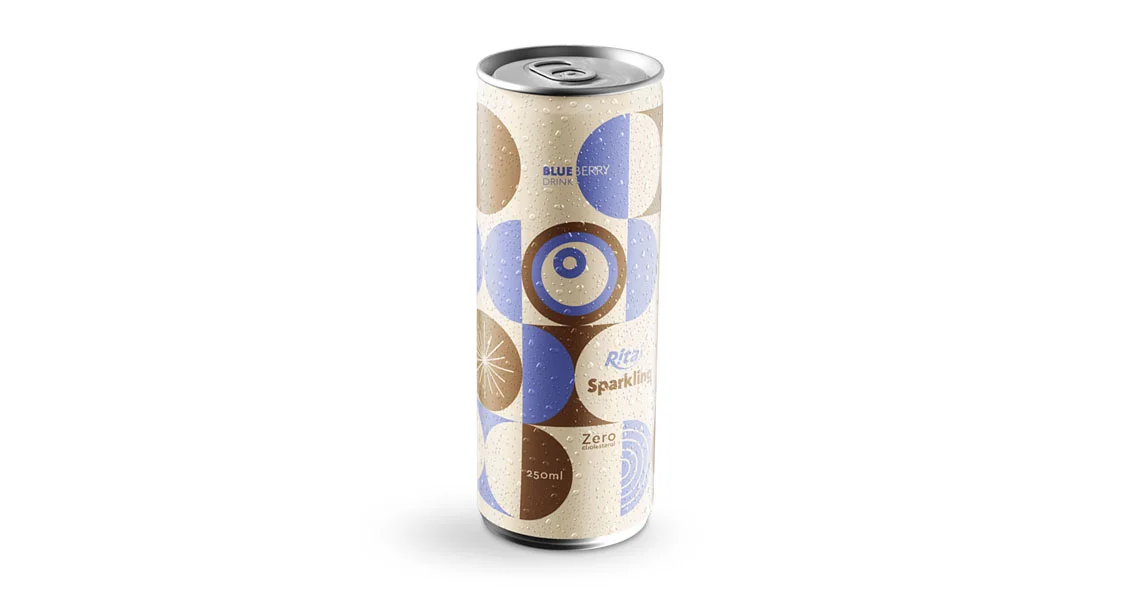 Best natural blueberry sparkling drink 250ml