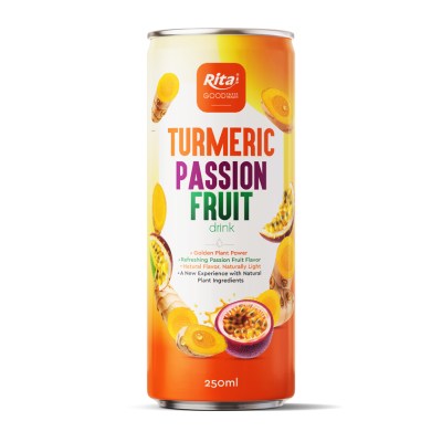 549_250ml_Turmeric_Passion_Fruit_Drink_Slim_Can_OEM_Beverage
