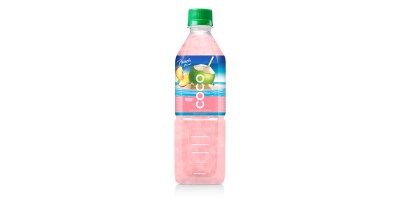 Coconut water with peach flavor  500ml Pet bottle from RITA India
