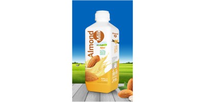 Almond milk drink with  vanilla flavor 1000ml PP bottle from RITA India