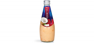 Coconut milk with coffee flavor 290ml glass bottle  from RITA India