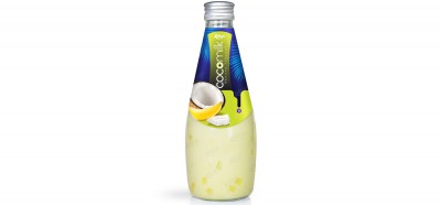 Coconut milk with  banana flavor 290ml glass bottle  from RITA India